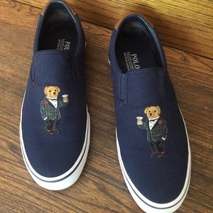 Ralph Lauren Polo Martini Bear Slip On Sneakers